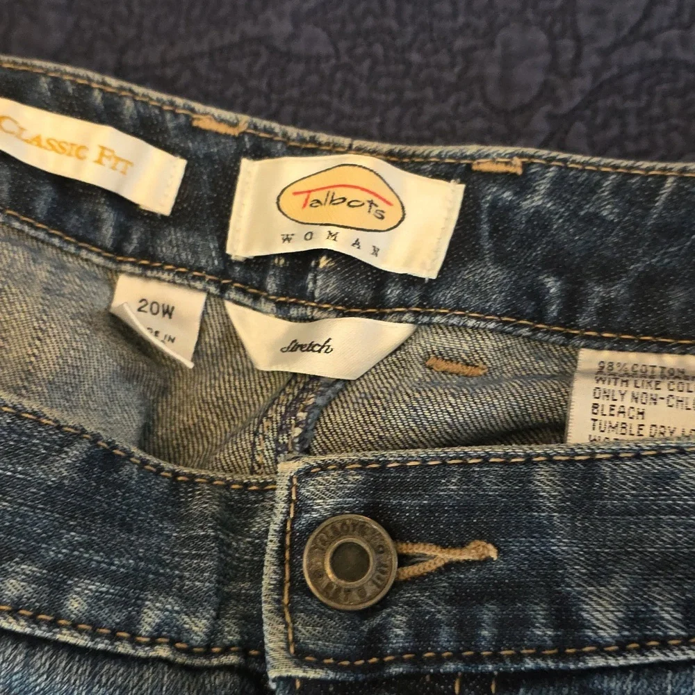 Talbots Women's Blue Jeans size 20W - Picture 2 of 4